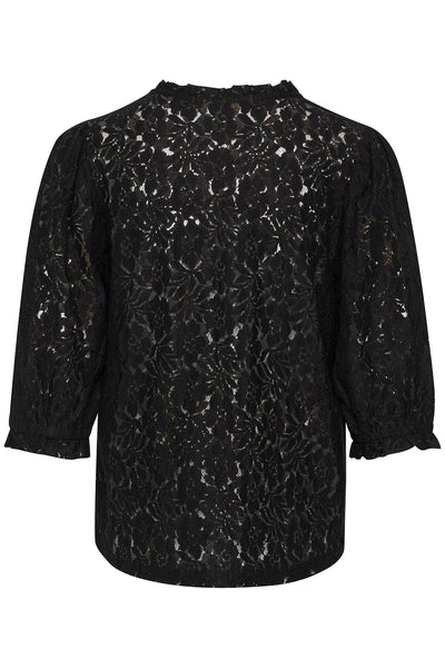 CRKaspis Lace Blouse Pitch Black - 10612448 Thumbnail