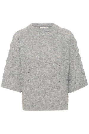 KAmalene Knit Pullover Grey Melange - 10508763
