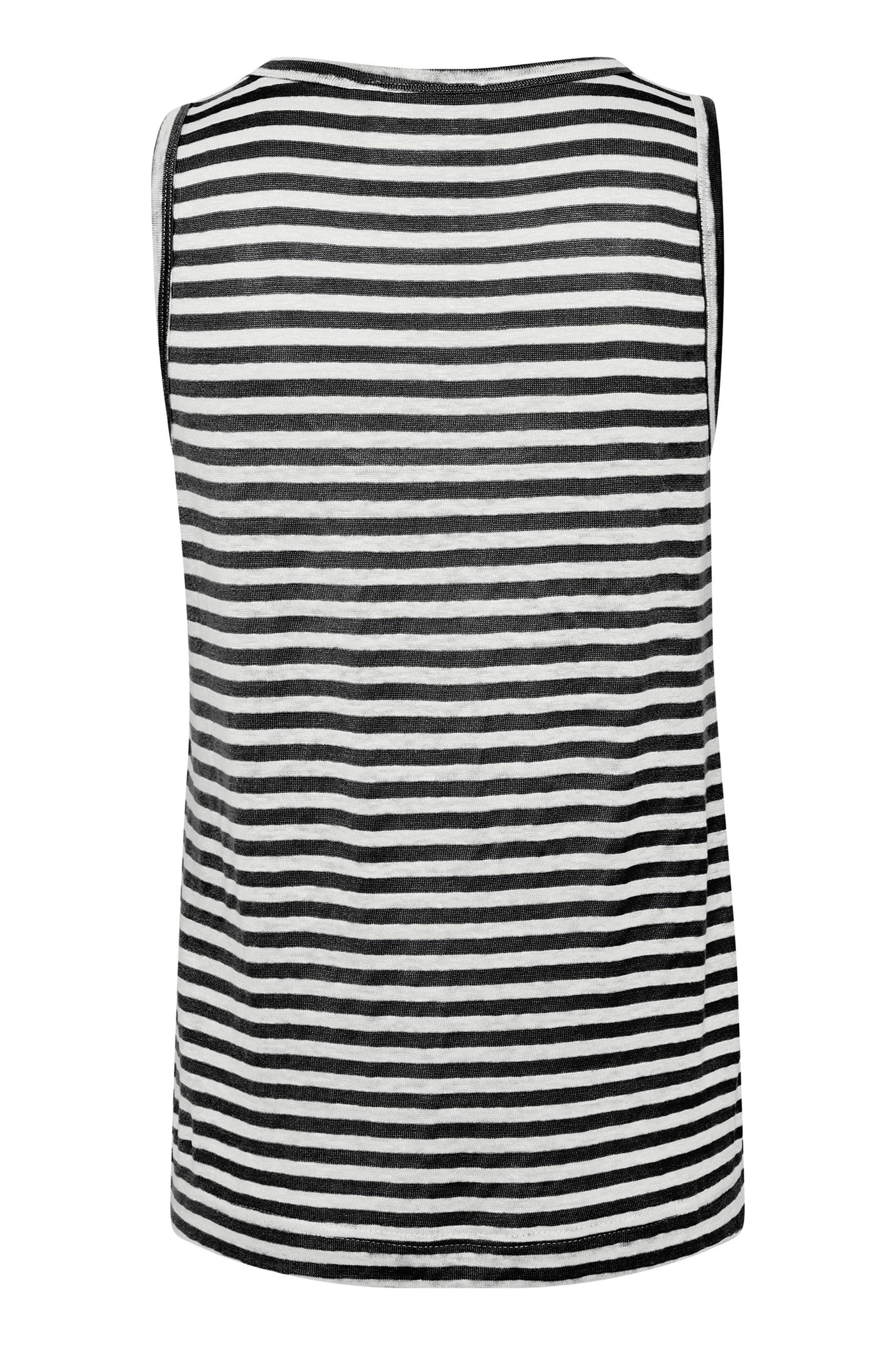 LisaMW Striped Top Black W.White stripe - 10704687