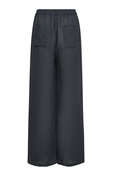 LoiseCC Linen Long Pant 61-Ink - 31279 Thumbnail