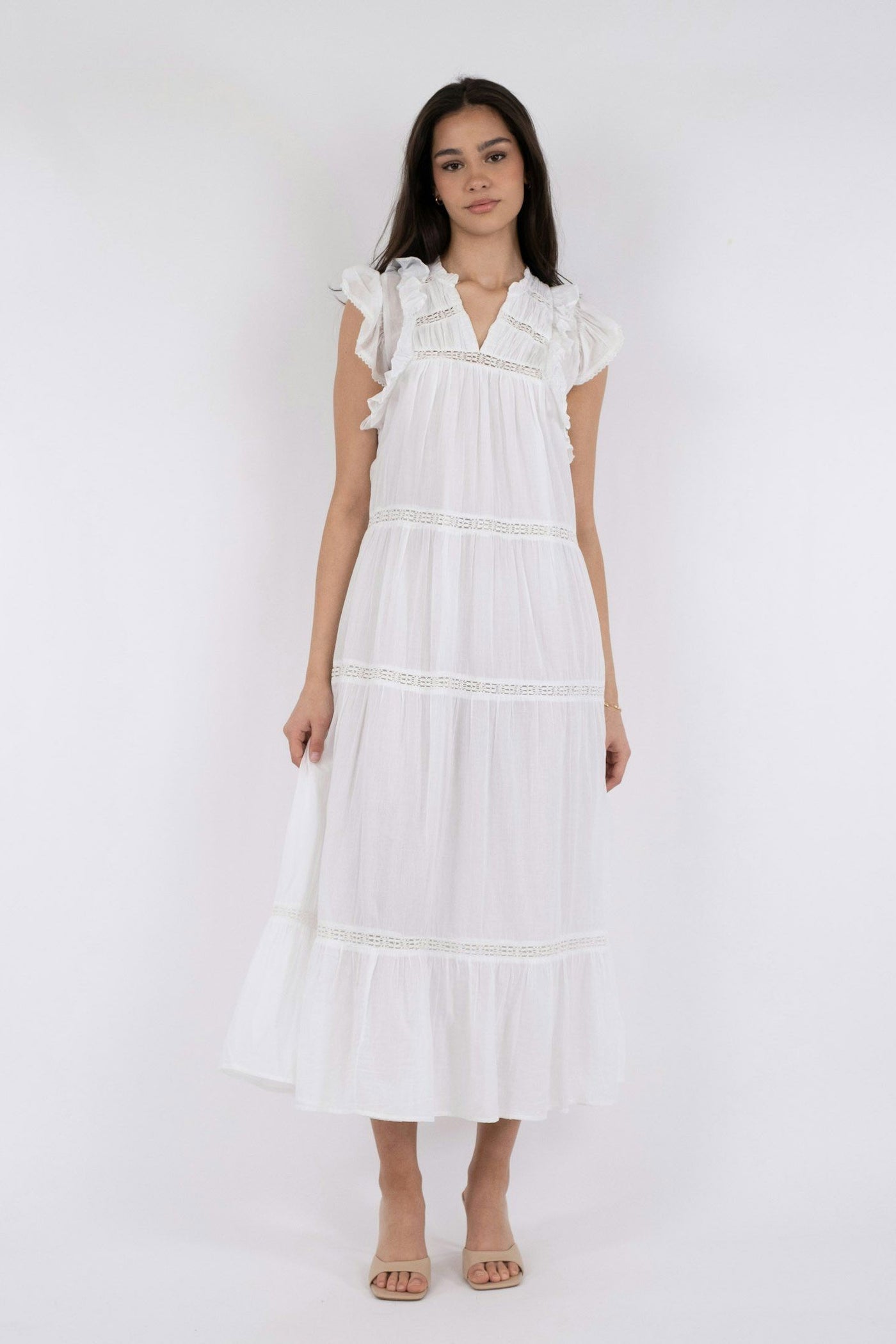 Ankita Voile White - 162046