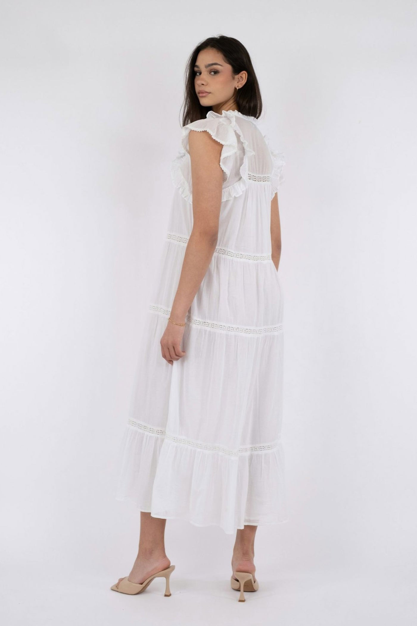 Ankita Voile White - 162046