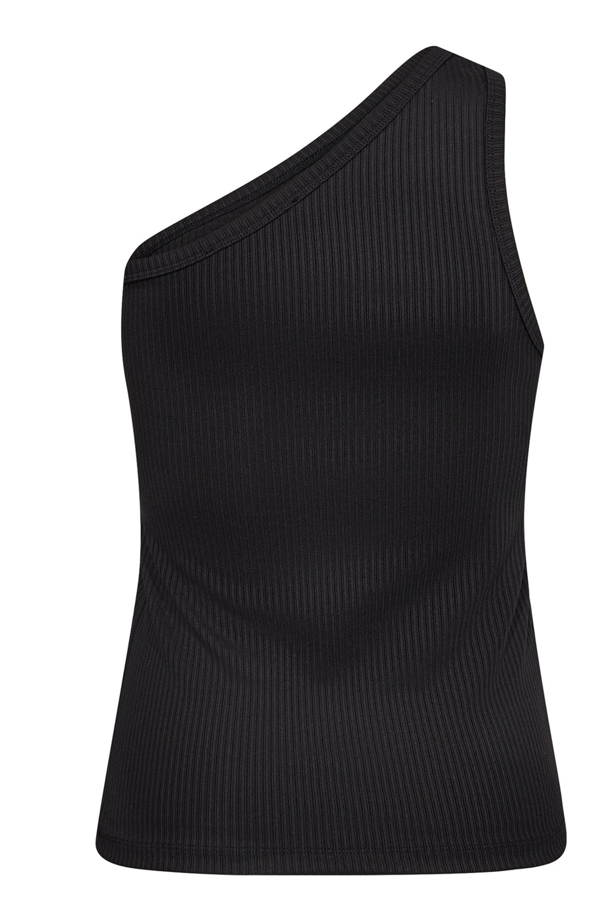 RiettaCC Rib Asym Tank 96-Black - 33073
