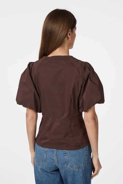 Irina Poplin Dark brown - 162219 Thumbnail