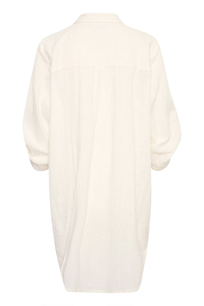 KApauline Shirt Dress Chalk - 10508528 Thumbnail