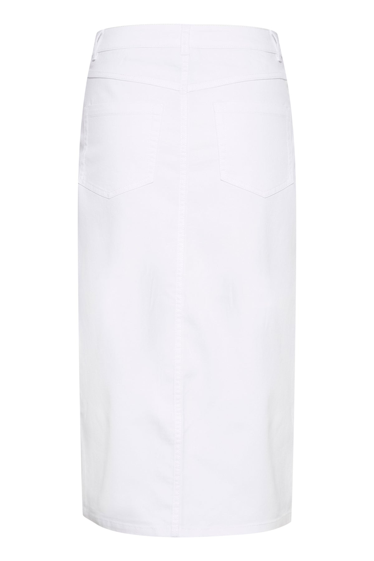 KAzelina Long Denim Skirt Chalk