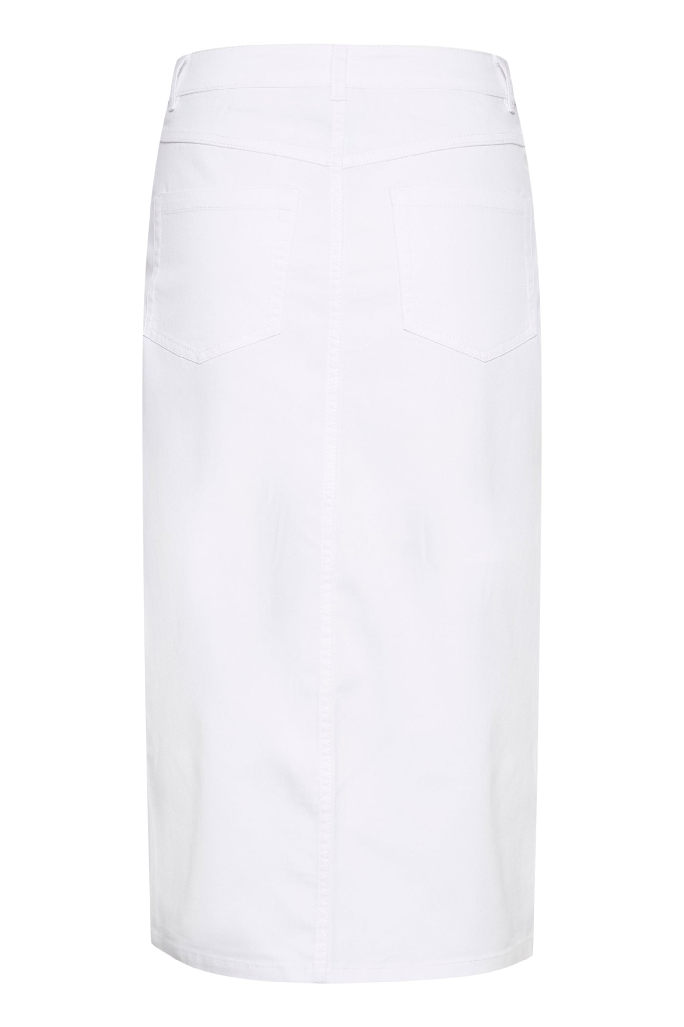KAzelina Long Denim Skirt Chalk