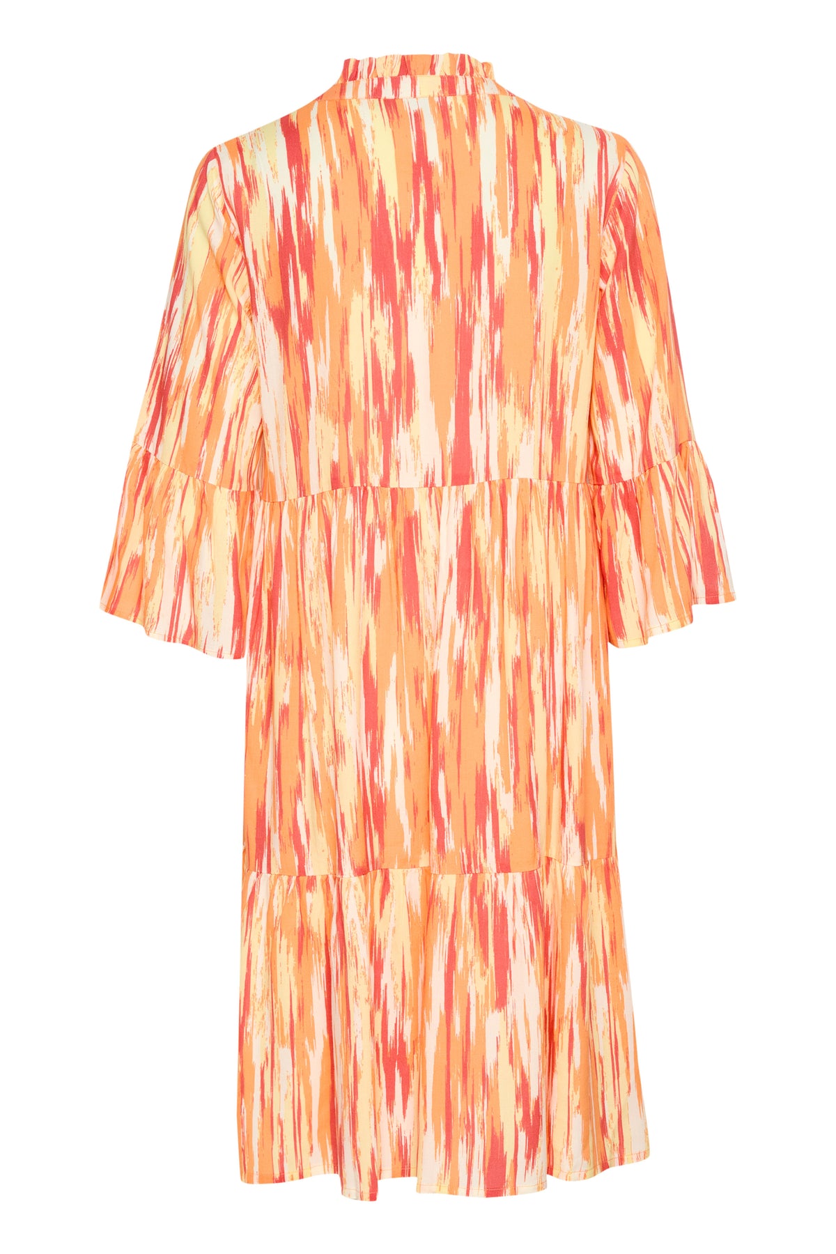 KAarina Dress Yellow/Orange Abstract Print - 10552341