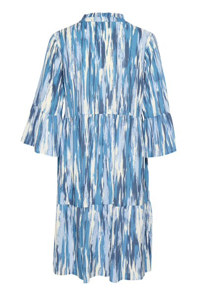 KAarina Dress Blue Abstract Print - 10552341 Thumbnail