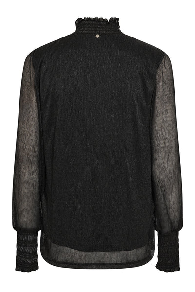 MMXimena Glam LS blouse Black - 167380 Thumbnail