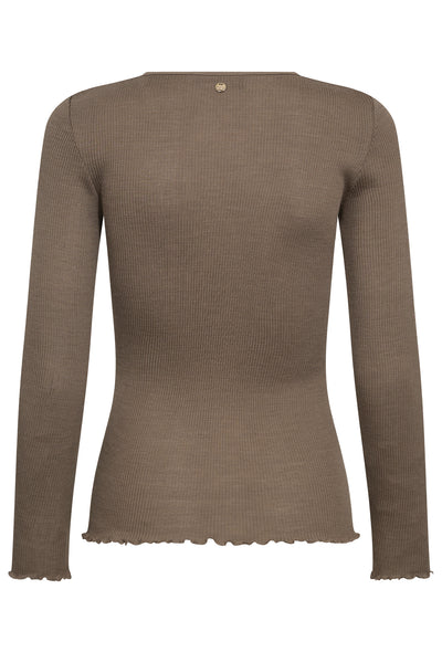 MMElaine O-LS Seamless Tee Pine Bark - 167660 Thumbnail
