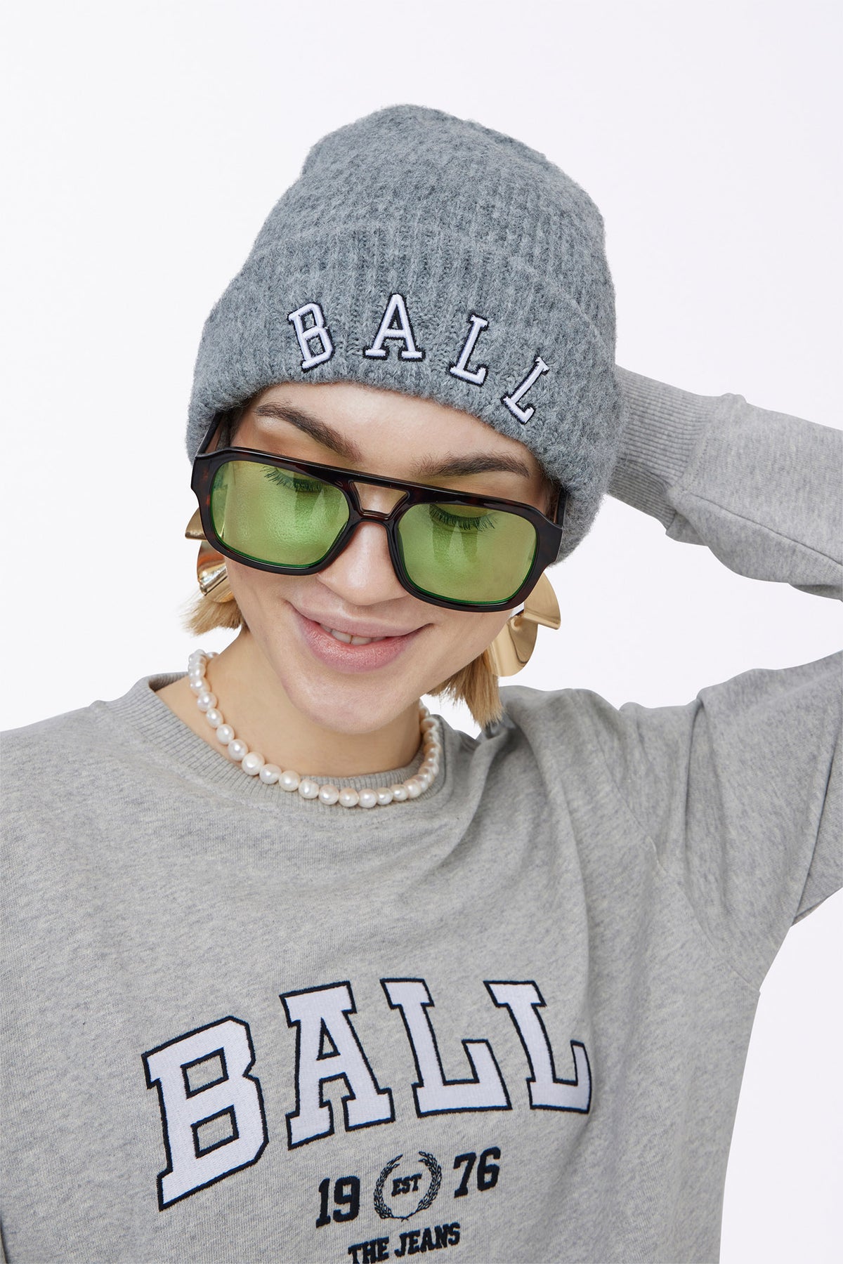 BAOTILIA BEANIE Medium Grey Melange - 50405058