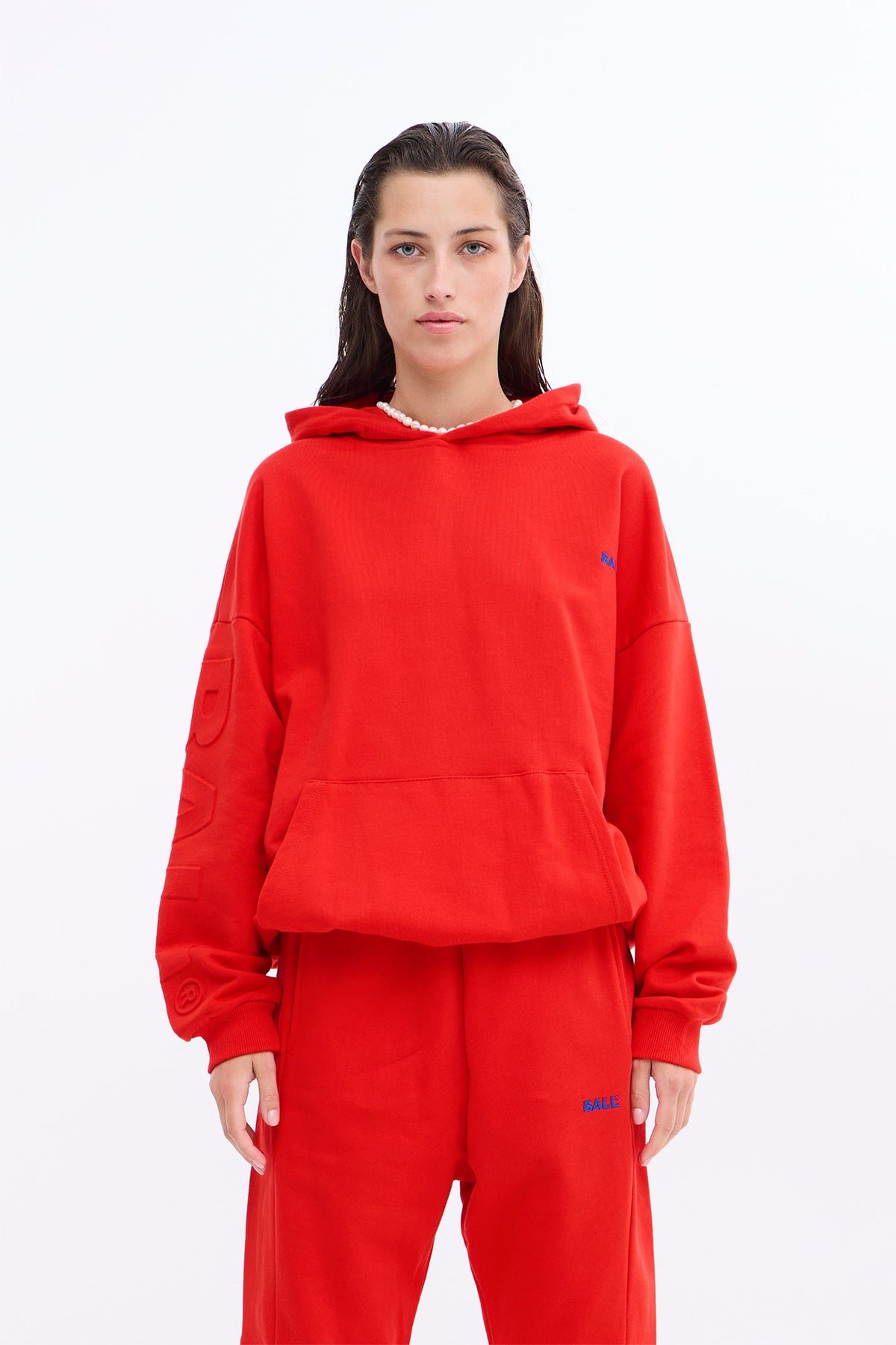 BALL HAMMER HOODIE BRIGHT RED - 50405197