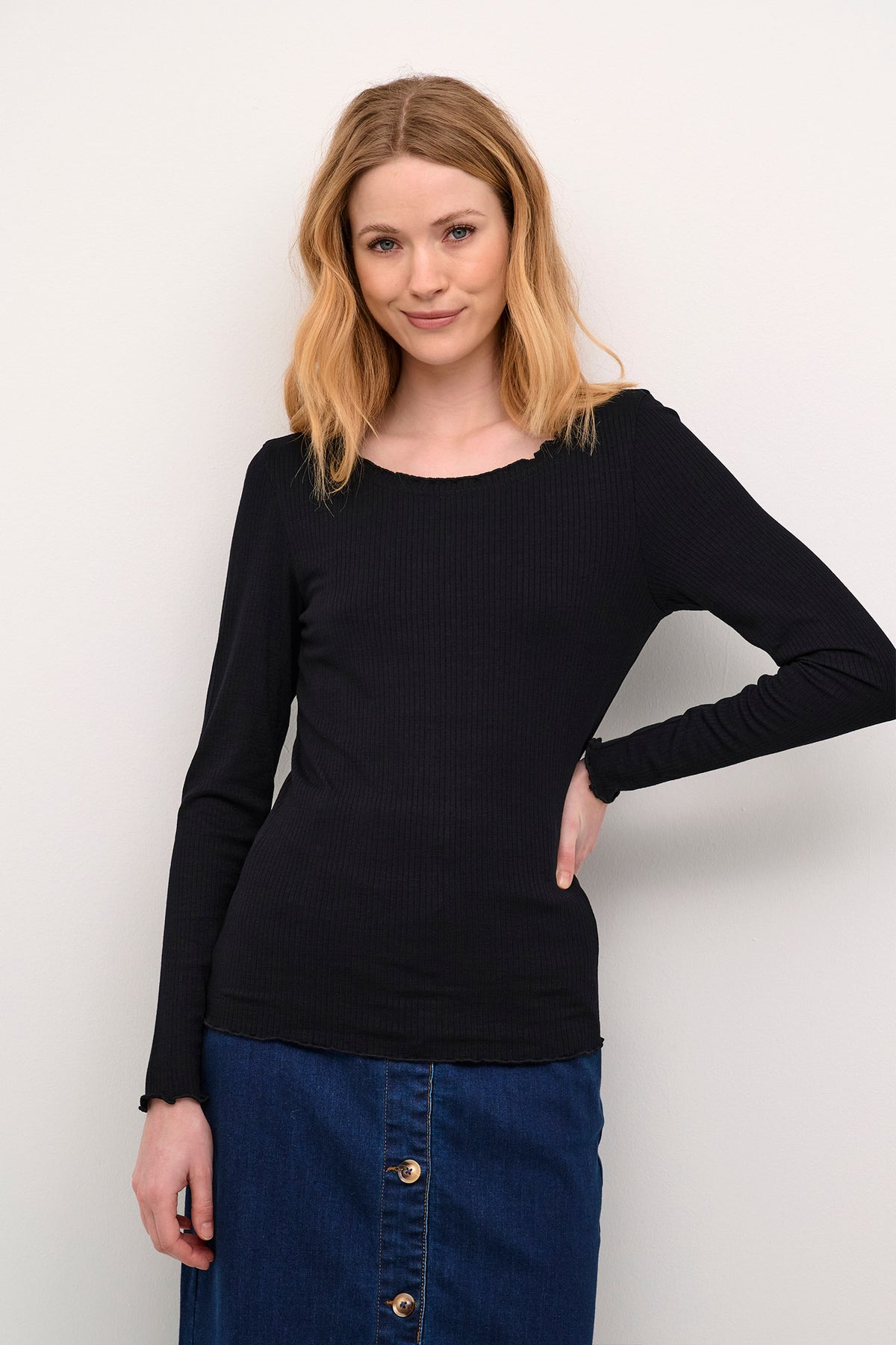 CRRibba LS T-Shirt Pitch Black