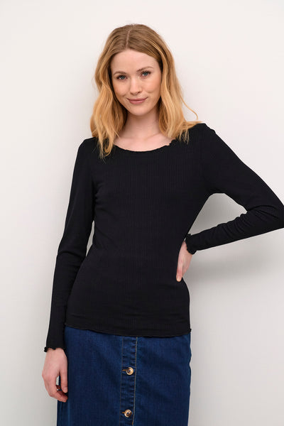 CRRibba LS T-Shirt Pitch Black Thumbnail