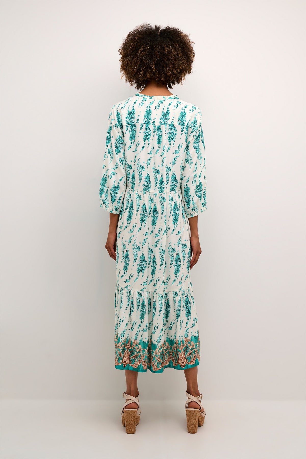 CRTiah Flounce Dress Ethnic Flower - 10613376