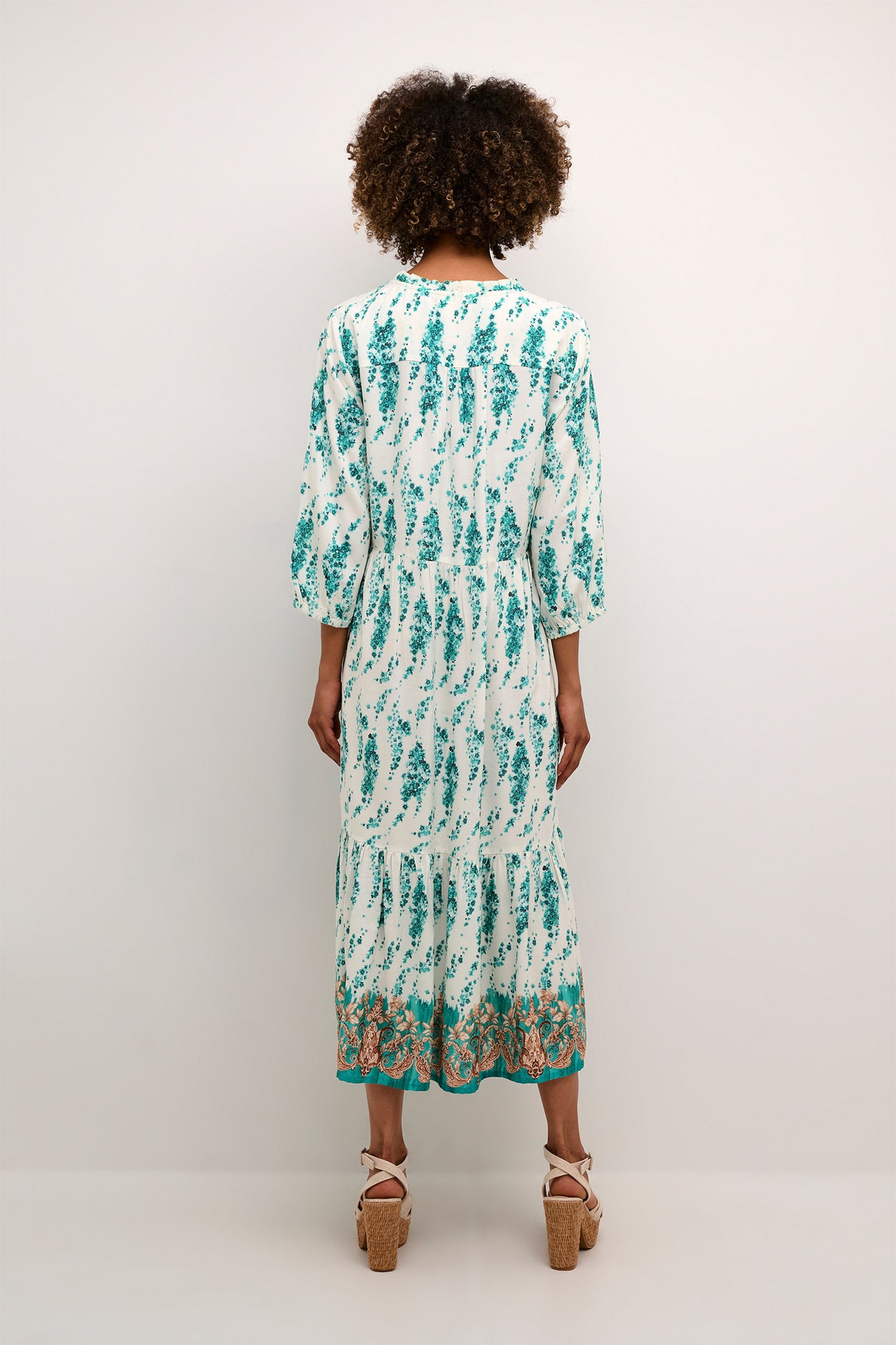 CRTiah Flounce Dress Ethnic Flower - 10613376