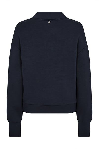 MMDinah LS Zip Sweatshirt Salute Navy - 165300 Thumbnail