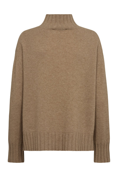 MMAima Cashmere Highneck Knit Tannin Thumbnail