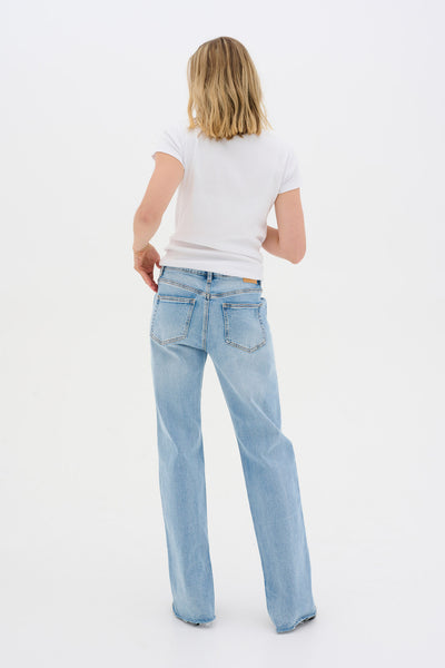 DaisyMW 144 High Straight Slit Light Blue Retro Wash - 10704776 Thumbnail