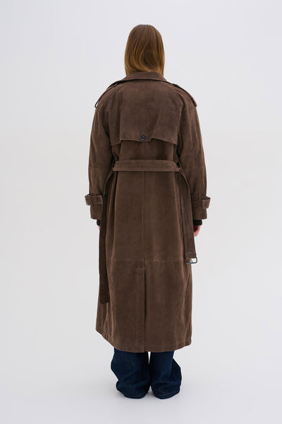 TaraMW Suede Trenchcoat Delicioso - 10704830 Thumbnail