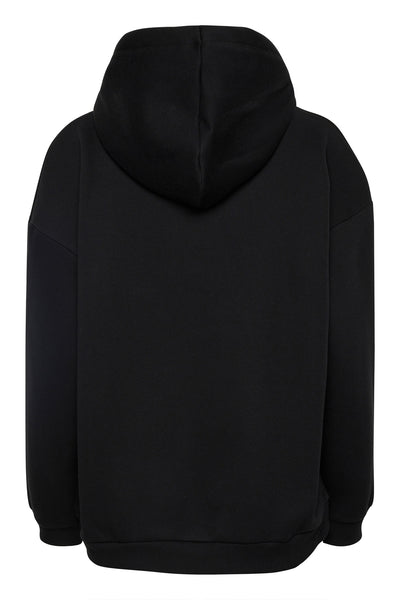 EnzoMW Logo Emb. Hoodie Black - 10704896 Thumbnail