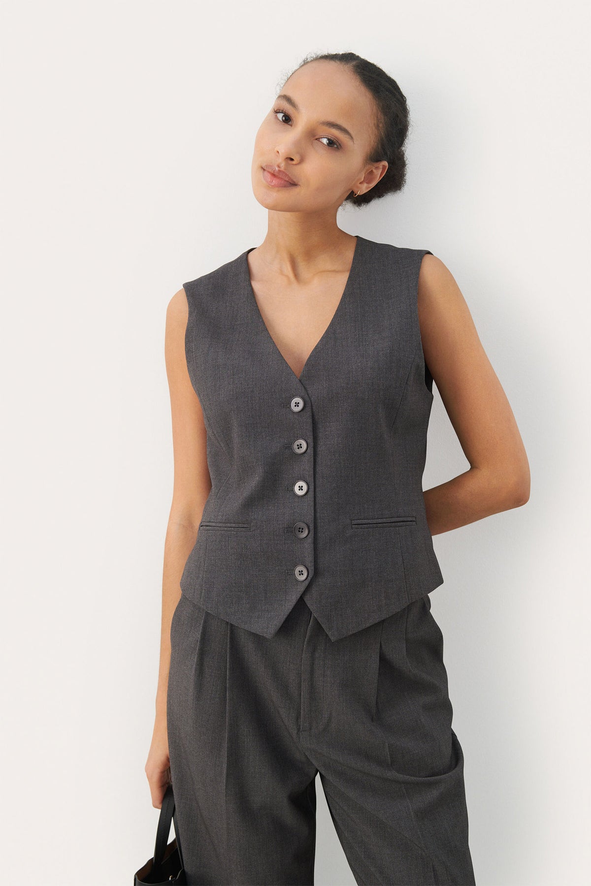 RikkePW WA Gray Flannel Melange - 30309030