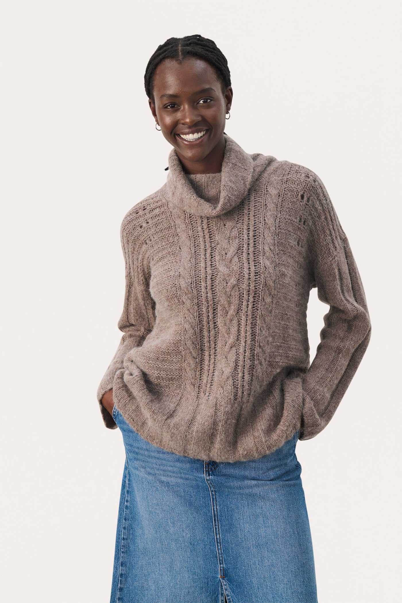 LaurikkePW PU Mink Melange - 30309170