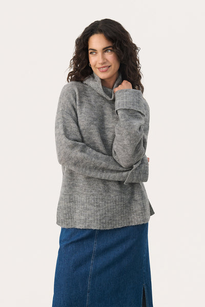 LeahsPW PU Medium Grey Melange Thumbnail