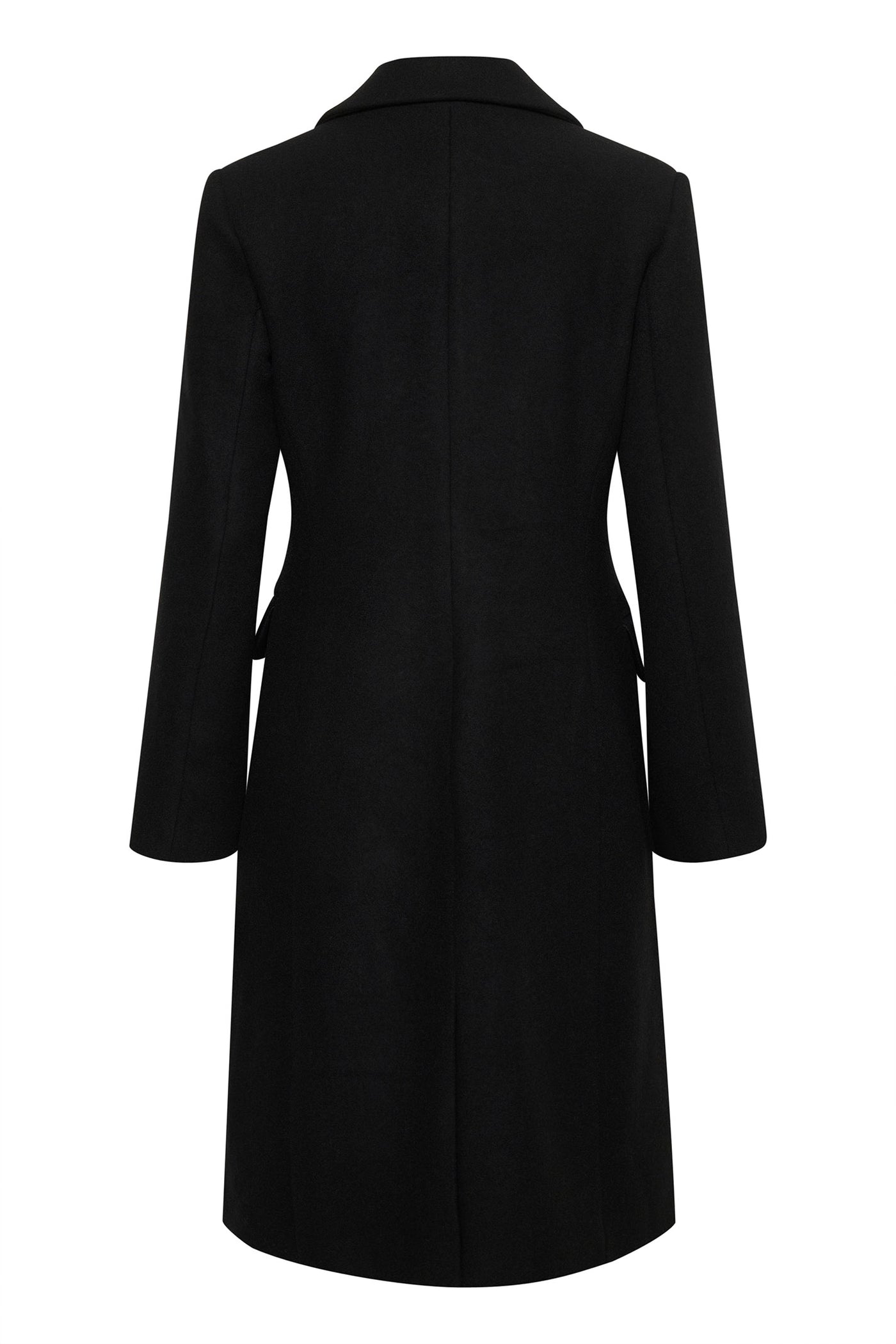 ThoraIW Lapel Coat Black