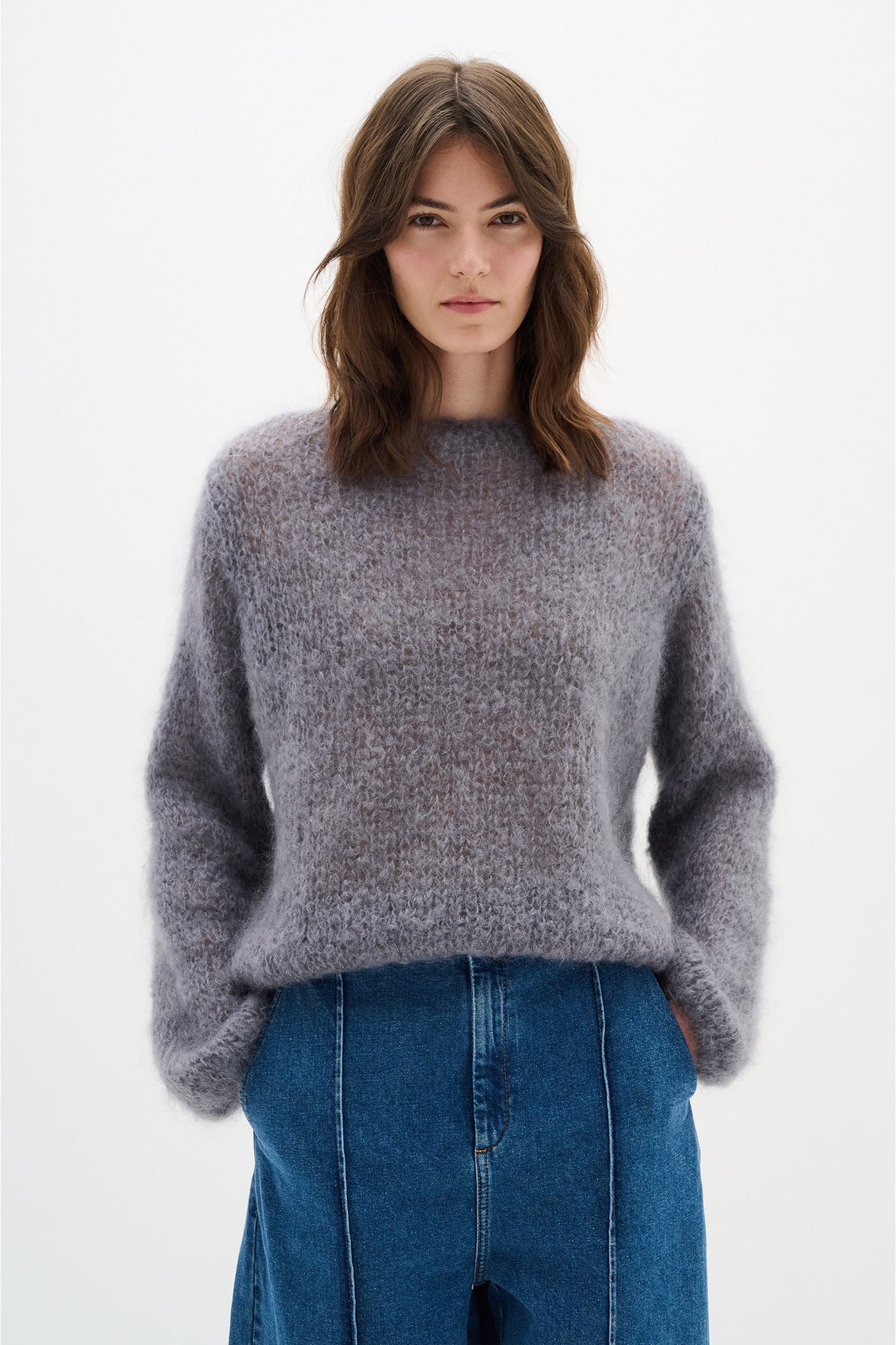 JetraIW Pullover Granite Melange