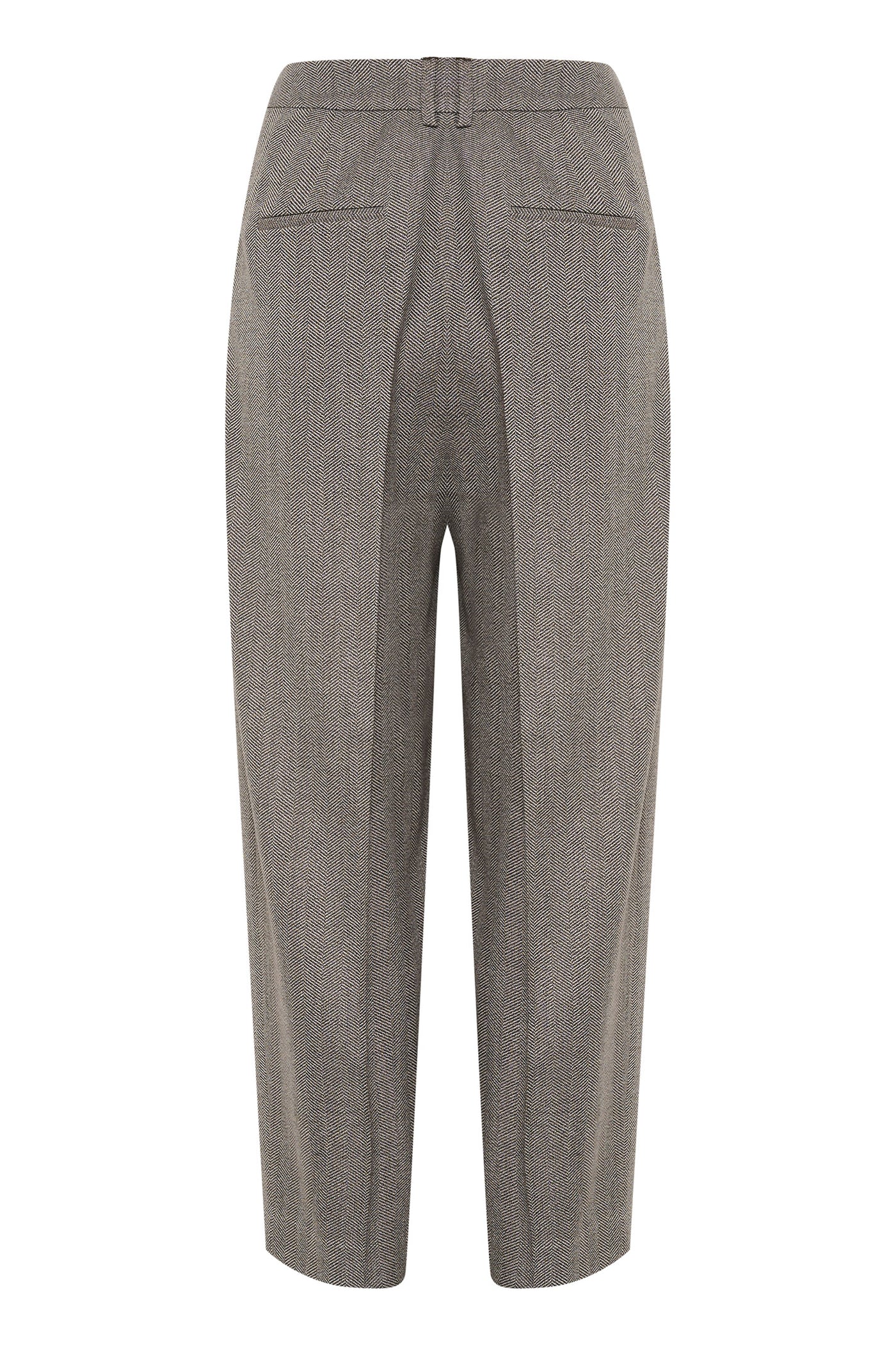 KahlaIW Pleated Pant Brown Puce - 30109734