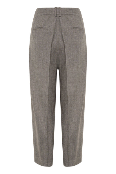 KahlaIW Pleated Pant Brown Puce - 30109734 Thumbnail