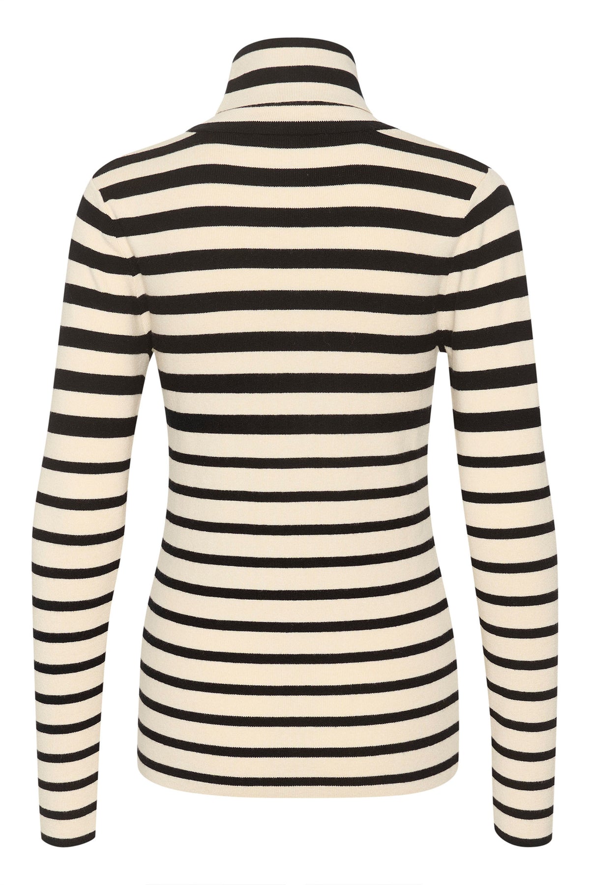 SLSpina Striped Rollneck Black and White Stripe