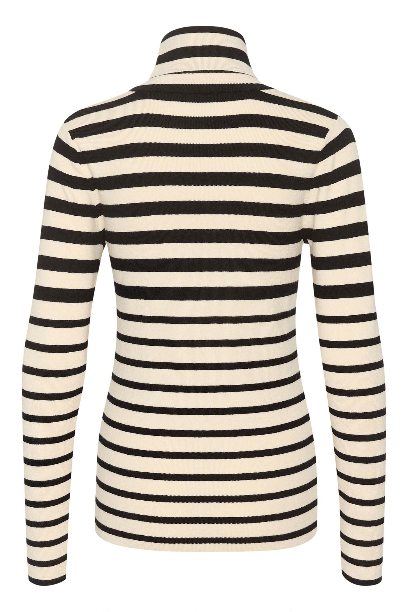 SLSpina Striped Rollneck Black and White Stripe