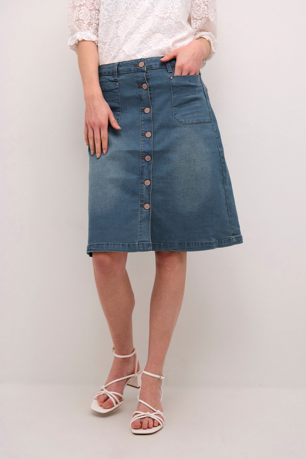 CRLone Skirt Light Blue Denim - 10607550
