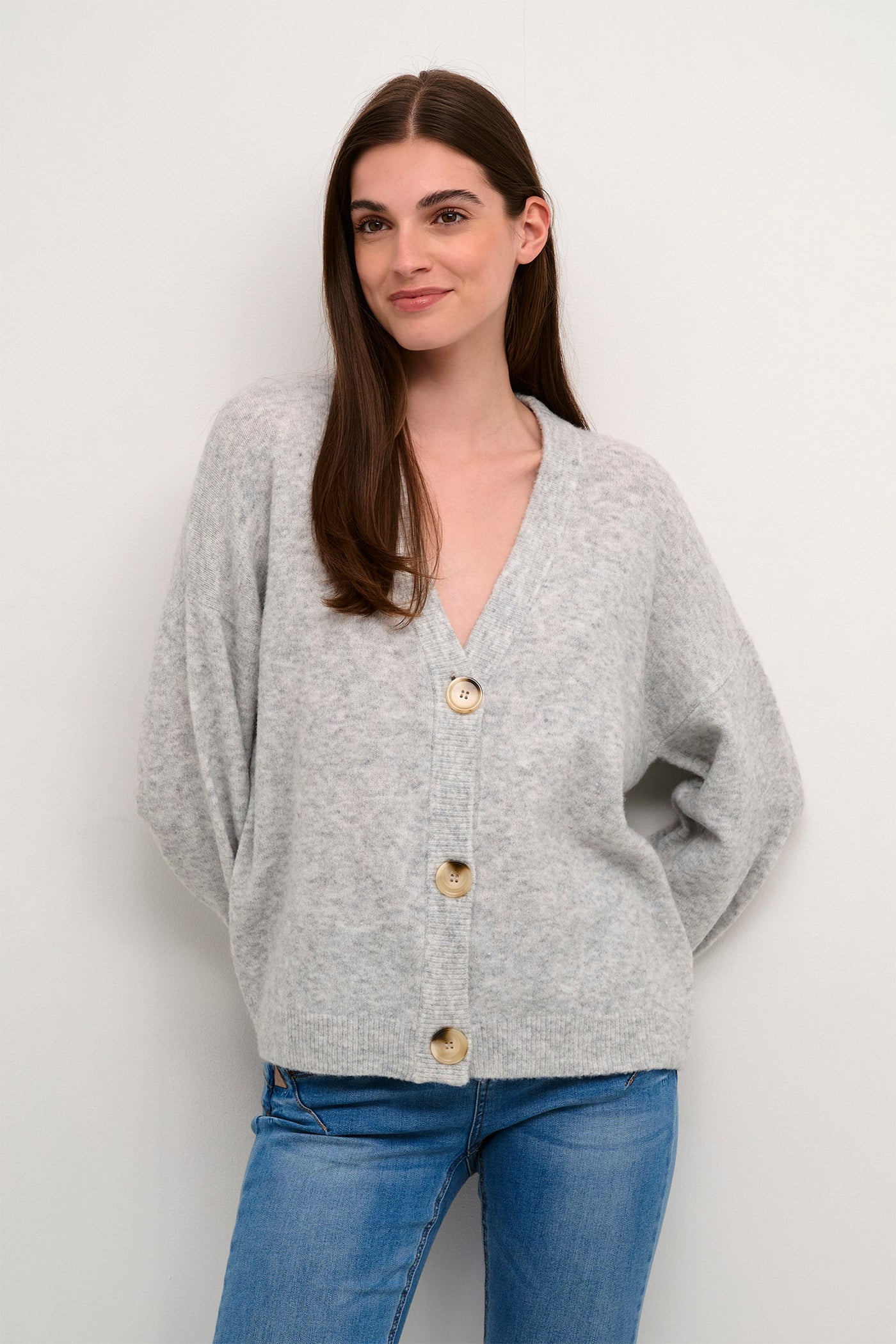 CRMerle OZ Knit Cardigan Grey Melange - 10609591