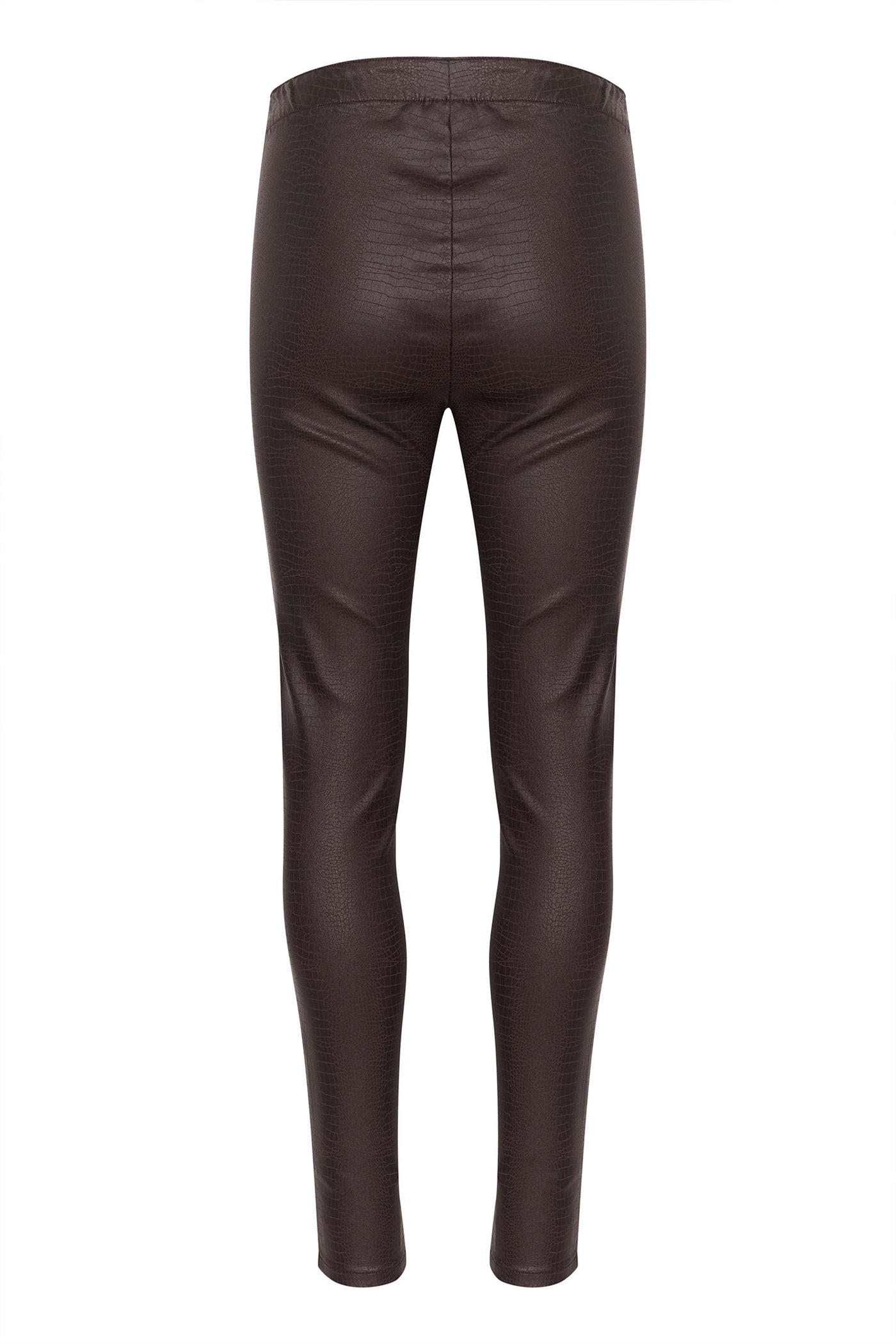 CRTabea Woven Legging Chocolate Plum Crocodile