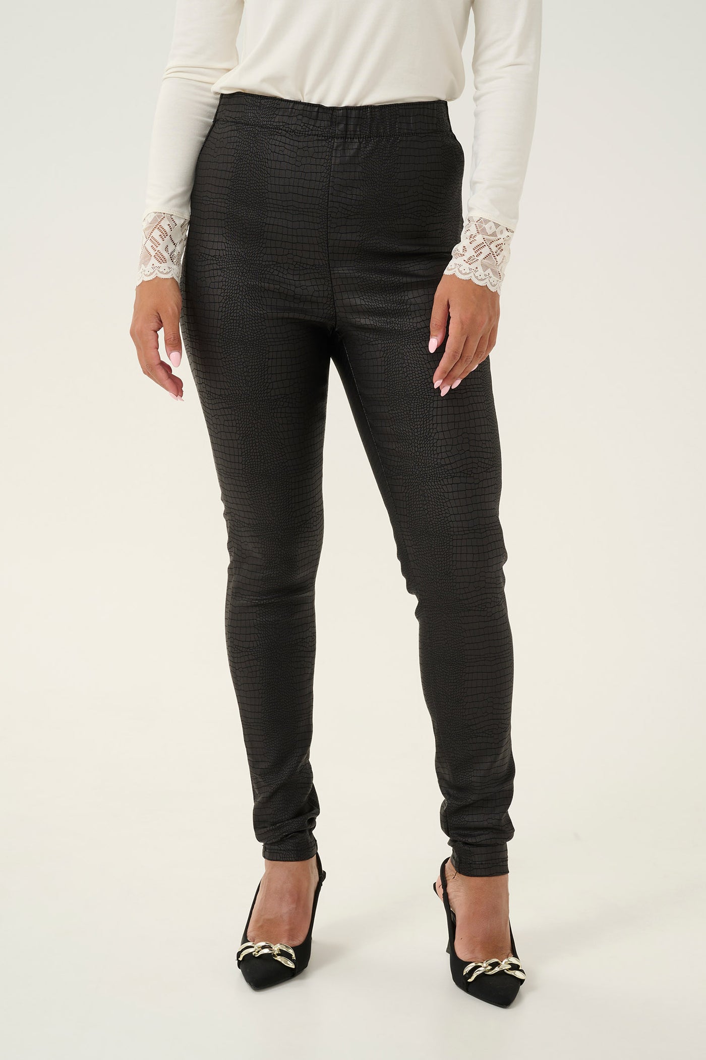 CRTabea Woven Legging Pitch Black - 10610409