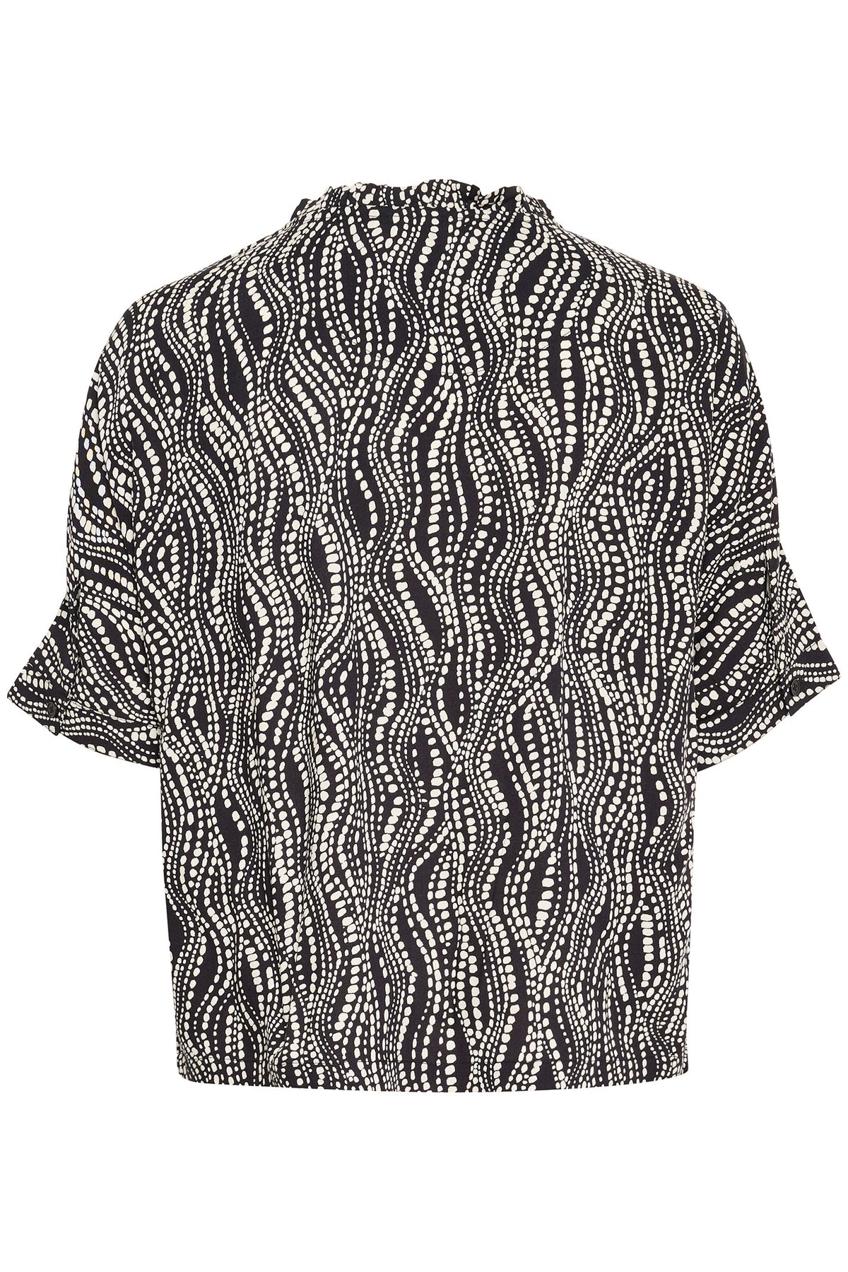 CRTiah SS Shirt Black wavy dots - 10611286