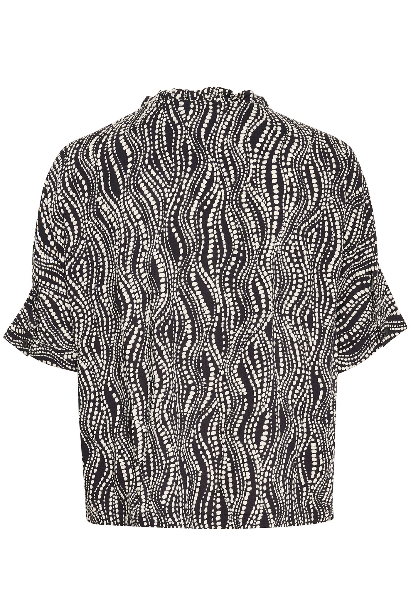 CRTiah SS Shirt Black wavy dots - 10611286