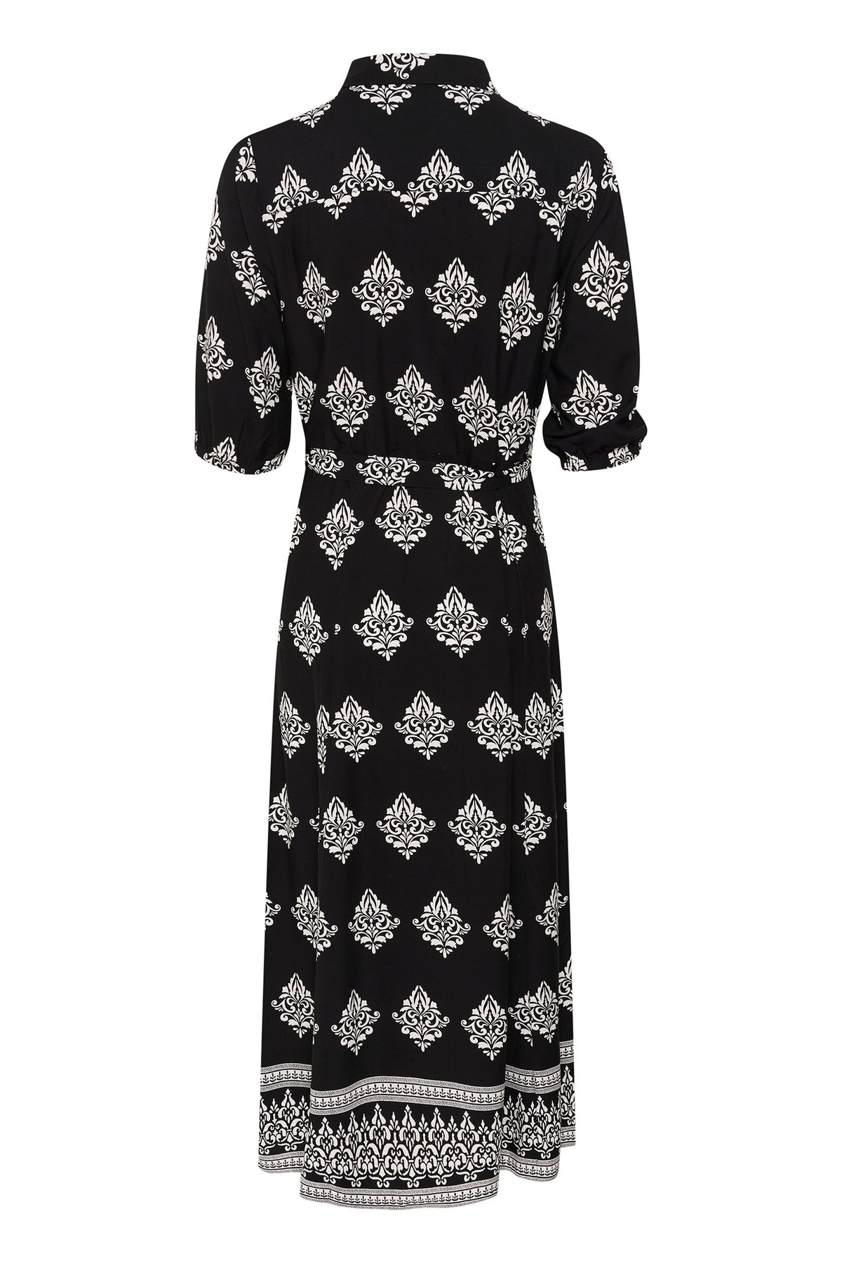 CRTiah shirt SS dress Black Damask Pattern - 10611340