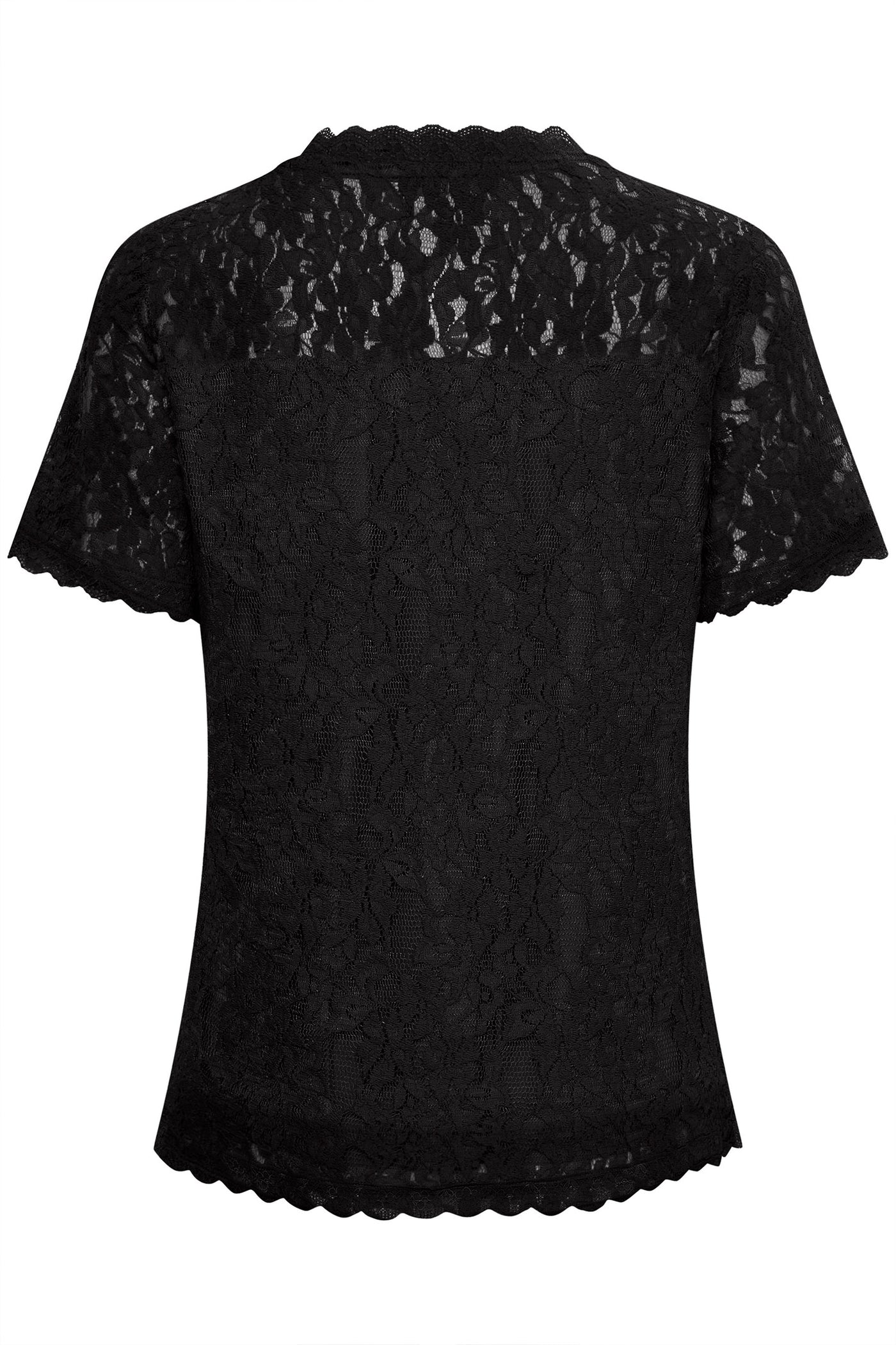 CRKit SS Lace Blouse Pitch Black - 10611696