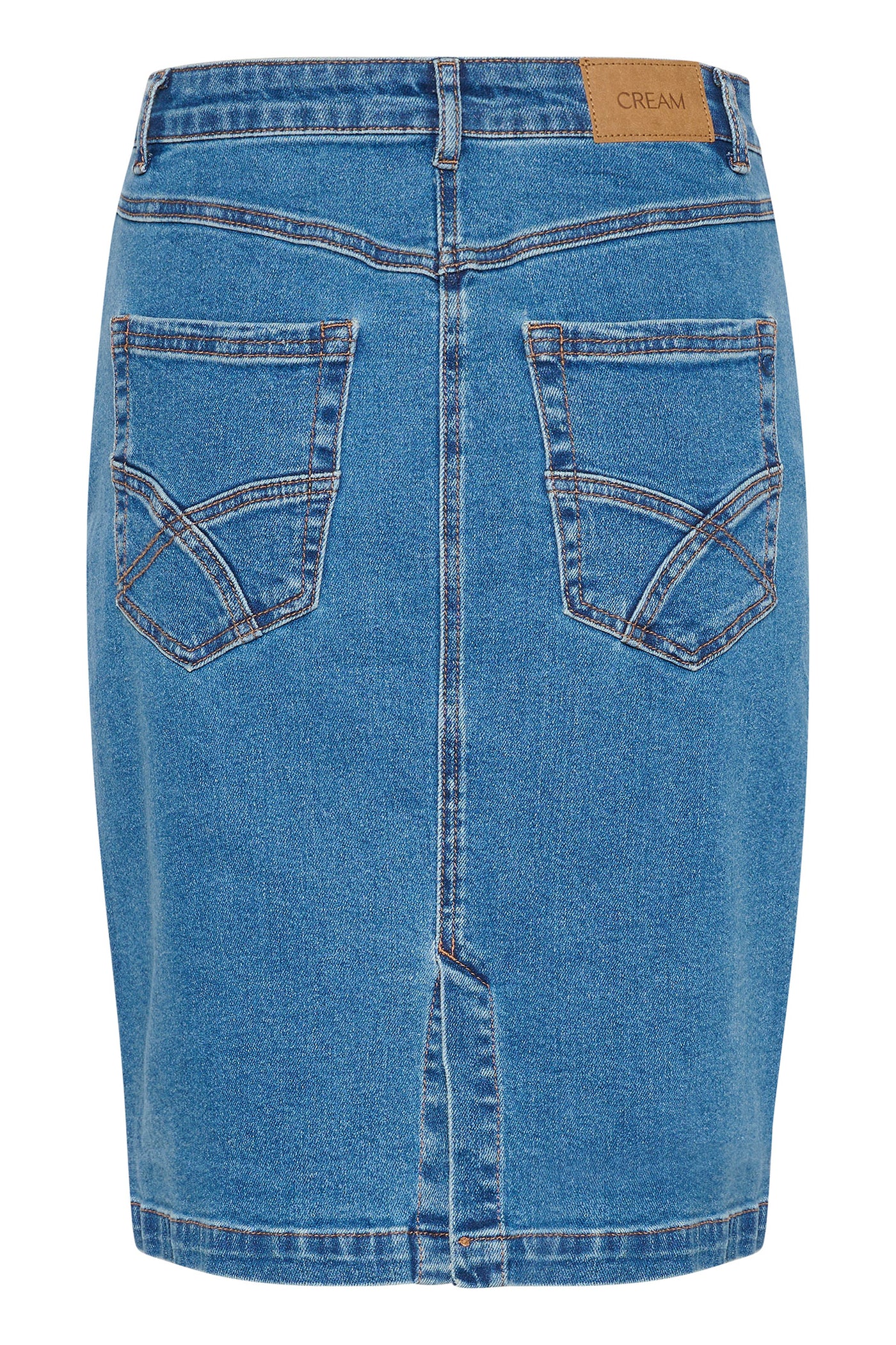 CREbba Short Denim Skirt Reno Medium Blue Denim - 10612859