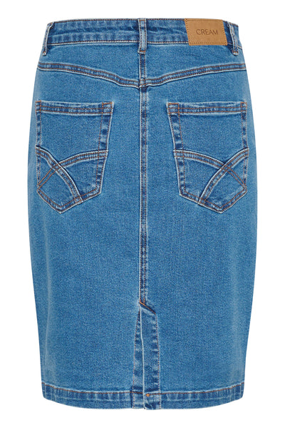 CREbba Short Denim Skirt Reno Medium Blue Denim - 10612859 Thumbnail
