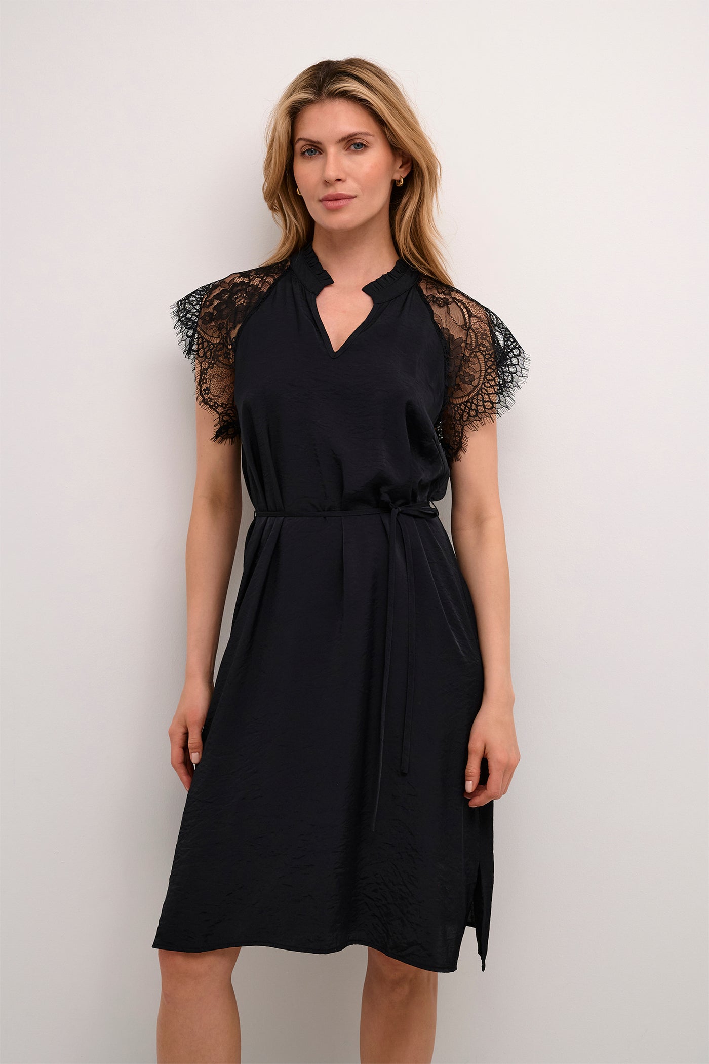 CRNola Lace Dress Pitch Black - 10613028