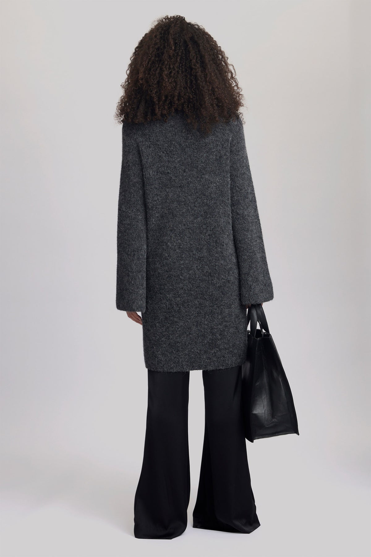 AlphaGZ rollneck dress Charcoal Melange - 10909447