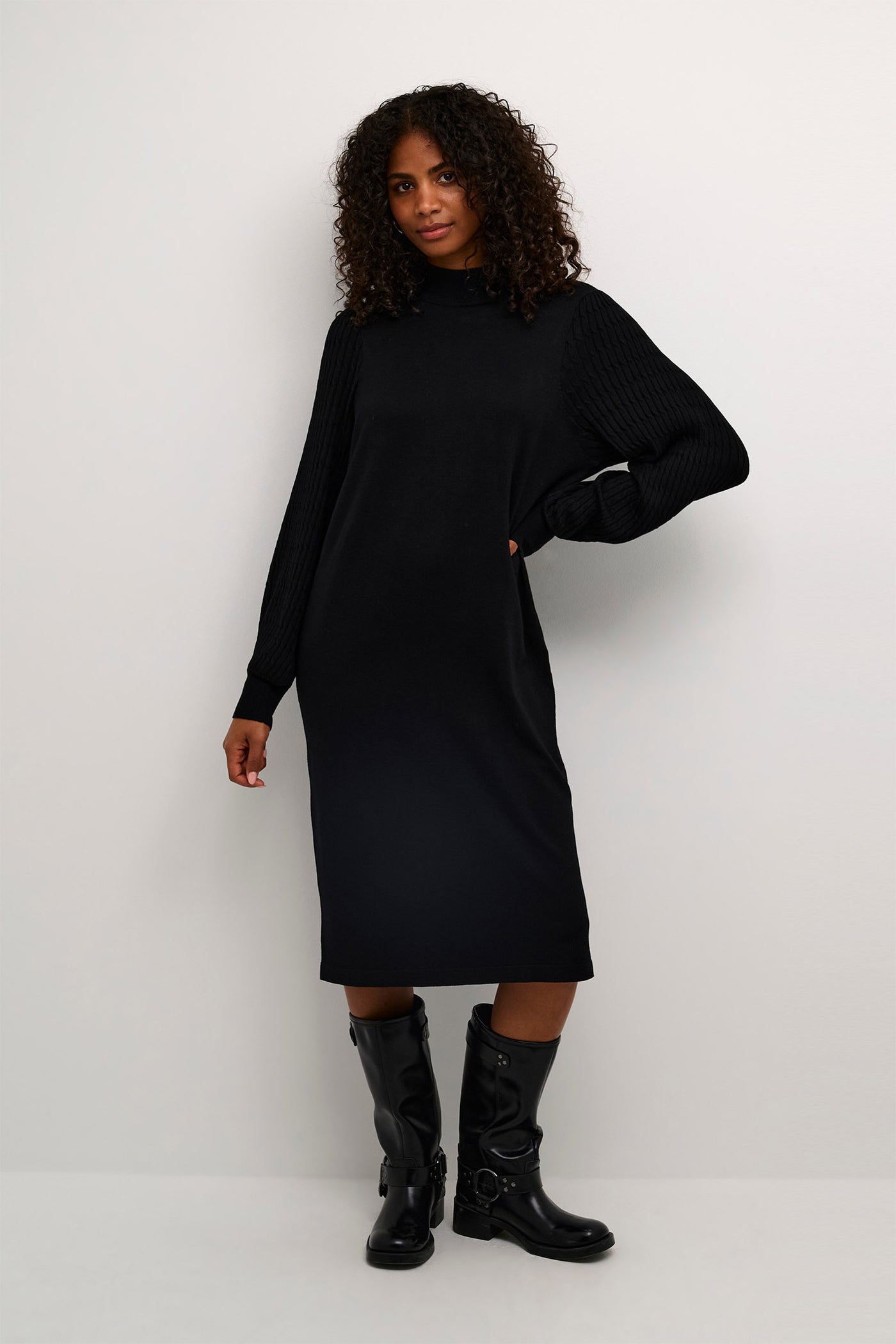 KAnanna Knit Dress Black deep - 10509106