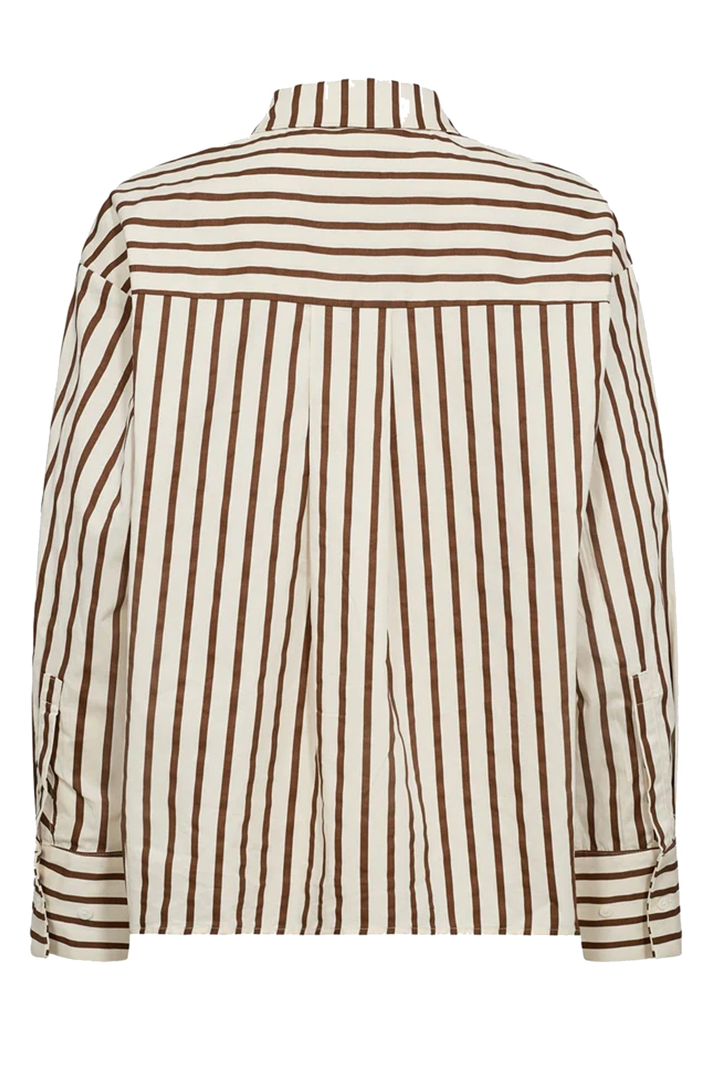 S243175 SKJORTER Tan/Brown striped - S243175