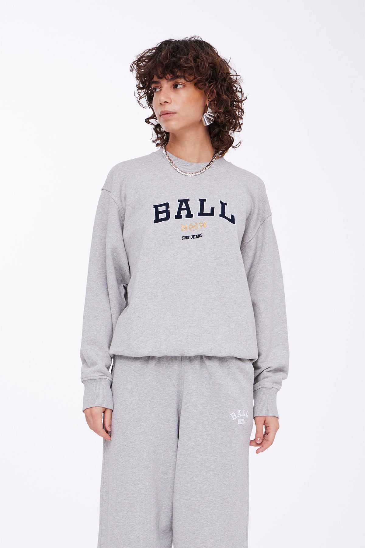 BALTAYLOR SWEAT Medium Grey Melange - 50405001